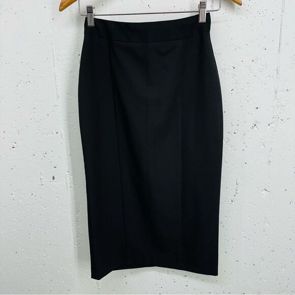 asos size 2 Black Lined Midi Skirt NEW with tags - Picture 4 of 14